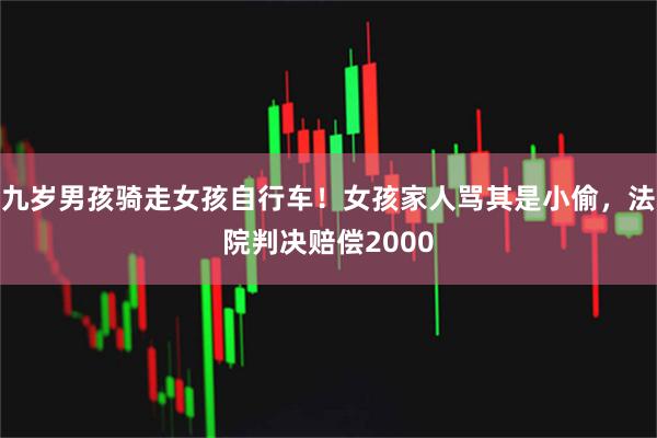 九岁男孩骑走女孩自行车！女孩家人骂其是小偷，法院判决赔偿2000
